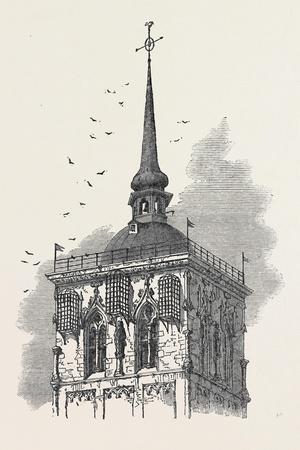 Cages on the Tower of Lamberti Church Münster in Which the Remains of John  of Leyden Knipperdoling' Giclee Print | Art.com
