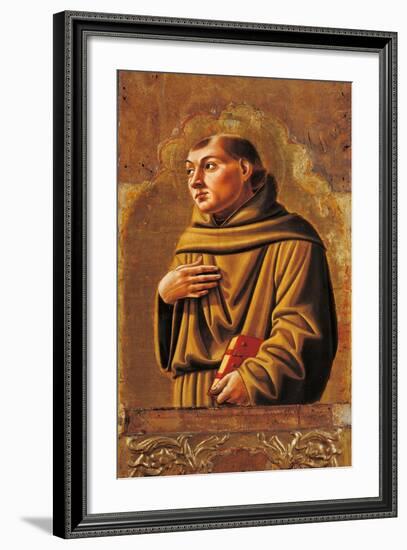 Cagli Polyptych, St. Anthony of Padua-l'Alunno di Liberatore-Framed Art Print