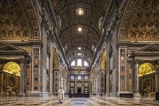 Architectural Detail of the Interior of St. Peter's Basilica, Vatican City, the Vatican.-Cahir Davitt-Photographic Print