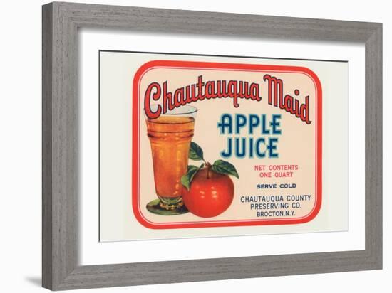 Cahutauqua Maid Apple Juice-null-Framed Premium Giclee Print