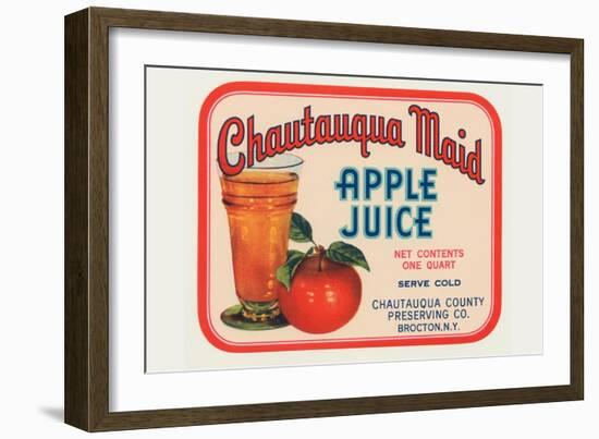 Cahutauqua Maid Apple Juice-null-Framed Premium Giclee Print