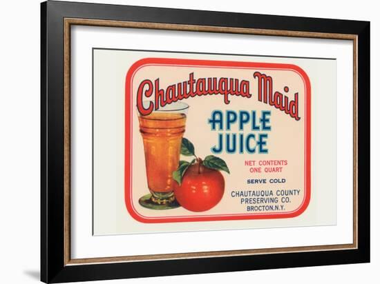 Cahutauqua Maid Apple Juice-null-Framed Premium Giclee Print