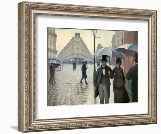 Caillebotte, Paris Street, a Rainy Day-null-Framed Giclee Print