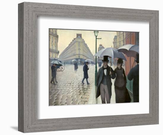 Caillebotte, Paris Street, a Rainy Day-null-Framed Giclee Print