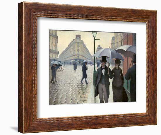 Caillebotte, Paris Street, a Rainy Day-null-Framed Giclee Print