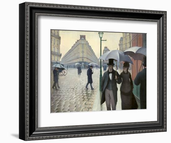 Caillebotte, Paris Street, a Rainy Day-null-Framed Giclee Print