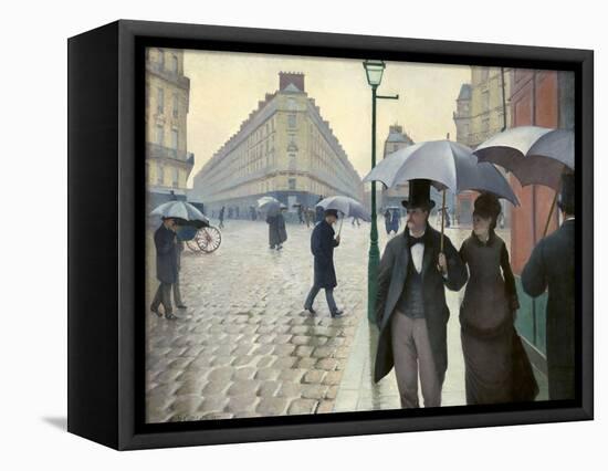 Caillebotte, Paris Street, a Rainy Day-null-Framed Premier Image Canvas