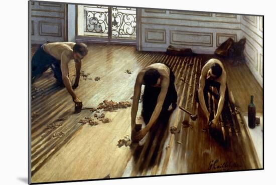 Caillebotte: Planers, 1875-Gustave Caillebotte-Mounted Giclee Print