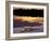 Caiman in Lagoon at Sunset, Pantanal, Brazil-Theo Allofs-Framed Photographic Print