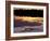 Caiman in Lagoon at Sunset, Pantanal, Brazil-Theo Allofs-Framed Photographic Print