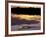 Caiman in Lagoon at Sunset, Pantanal, Brazil-Theo Allofs-Framed Photographic Print