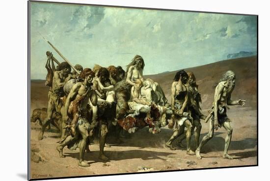 Cain, 1880-Fernand Cormon-Mounted Giclee Print