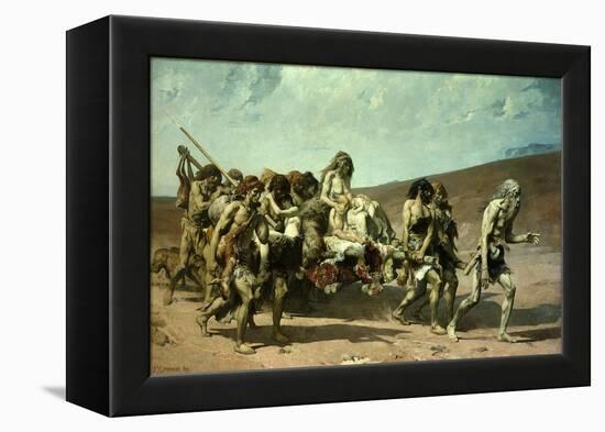 Cain, 1880-Fernand Cormon-Framed Premier Image Canvas