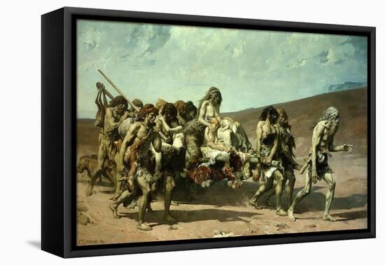 Cain, 1880-Fernand Cormon-Framed Premier Image Canvas