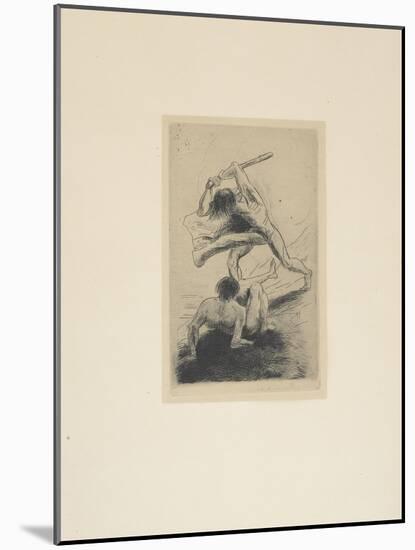 Cain and Abel, 1886-Odilon Redon-Mounted Giclee Print