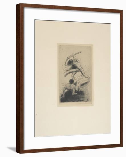 Cain and Abel, 1886-Odilon Redon-Framed Giclee Print