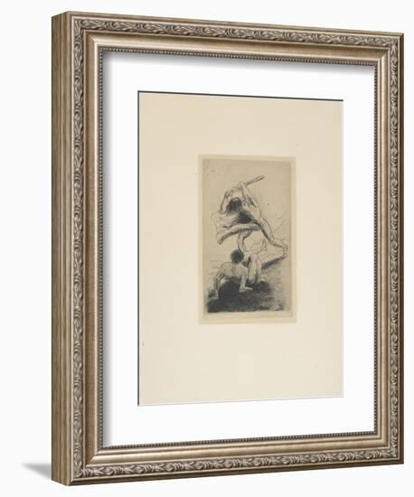 Cain and Abel, 1886-Odilon Redon-Framed Giclee Print