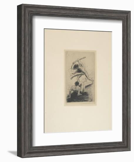 Cain and Abel, 1886-Odilon Redon-Framed Giclee Print