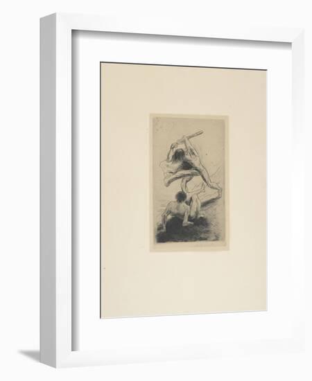 Cain and Abel, 1886-Odilon Redon-Framed Giclee Print