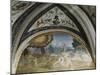 Cain and Abel, Lunette Fresco of Hall of Creation, Palazzo Besta in Teglio, Italy-null-Mounted Giclee Print