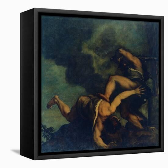 Cain Kills (His Brother) Abel-Gino Boccasile-Framed Premier Image Canvas