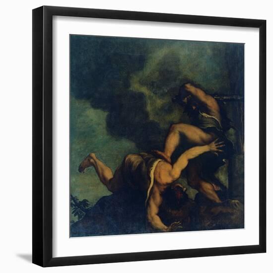 Cain Kills (His Brother) Abel-Gino Boccasile-Framed Giclee Print