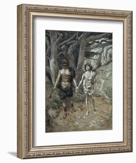 Cain Leadeth Abel to Death-James Tissot-Framed Giclee Print