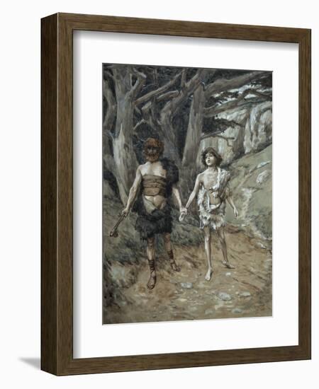 Cain Leadeth Abel to Death-James Tissot-Framed Giclee Print