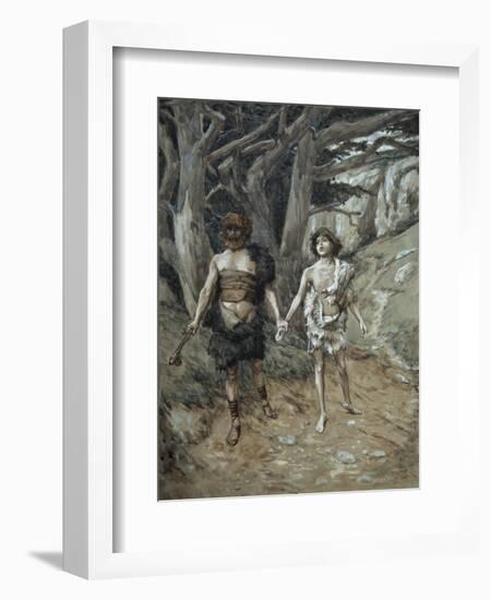 Cain Leadeth Abel to Death-James Tissot-Framed Giclee Print