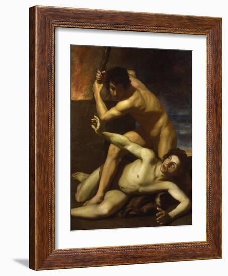 Cain Murdering Abel, about 1615-Bartolomeo Manfredi-Framed Giclee Print