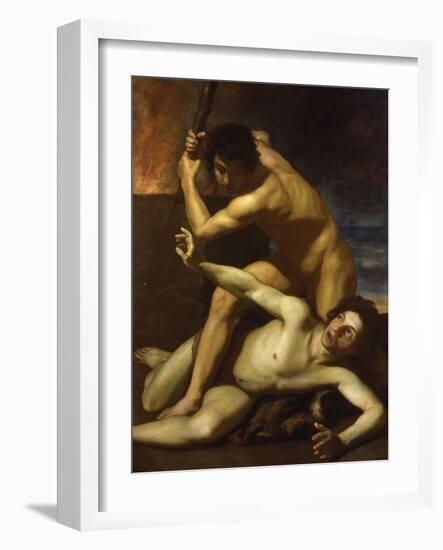 Cain Murdering Abel, about 1615-Bartolomeo Manfredi-Framed Giclee Print