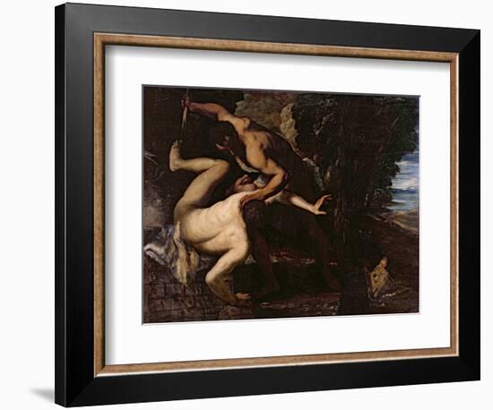 Cain Slaying Abel-Jacopo Robusti Tintoretto-Framed Giclee Print