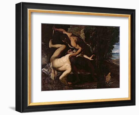 Cain Slaying Abel-Jacopo Robusti Tintoretto-Framed Giclee Print