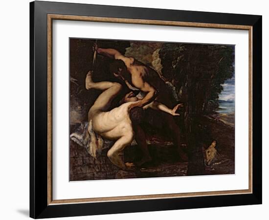 Cain Slaying Abel-Jacopo Robusti Tintoretto-Framed Giclee Print