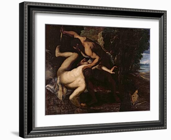 Cain Slaying Abel-Jacopo Robusti Tintoretto-Framed Giclee Print