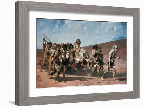 Cain-Fernand Cormon-Framed Art Print