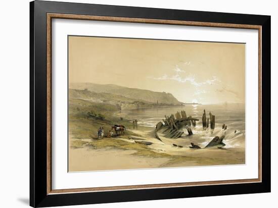 Caiphas Looking Towards Mount Carmel 1839, Volume II The Holy Land, Engraved by L.Haghe-David Roberts-Framed Giclee Print