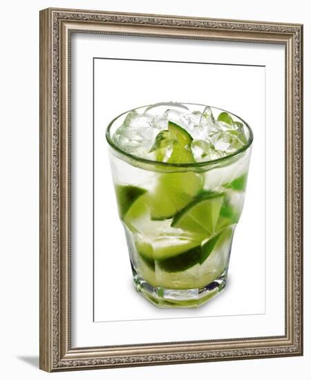 Caipirinha - National Cocktail Of Brazil Made With Cachaca, Sugar And Lime-svry-Framed Photographic Print