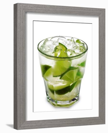 Caipirinha - National Cocktail Of Brazil Made With Cachaca, Sugar And Lime-svry-Framed Photographic Print