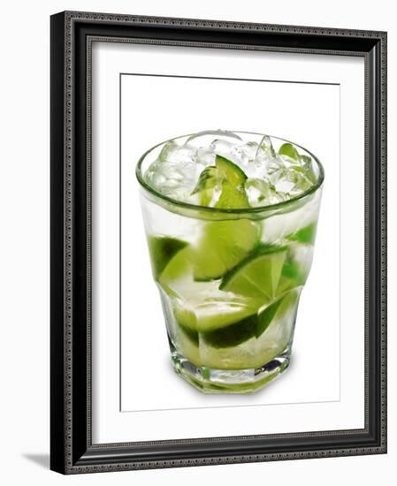 Caipirinha - National Cocktail Of Brazil Made With Cachaca, Sugar And Lime-svry-Framed Photographic Print