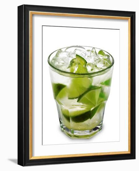 Caipirinha - National Cocktail Of Brazil Made With Cachaca, Sugar And Lime-svry-Framed Photographic Print