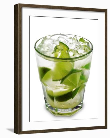 Caipirinha - National Cocktail Of Brazil Made With Cachaca, Sugar And Lime-svry-Framed Photographic Print