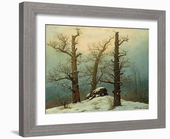 Cairn in Snow, 1807-Caspar David Friedrich-Framed Giclee Print