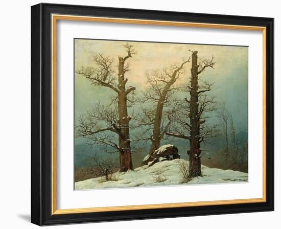 Cairn in Snow, 1807-Caspar David Friedrich-Framed Giclee Print