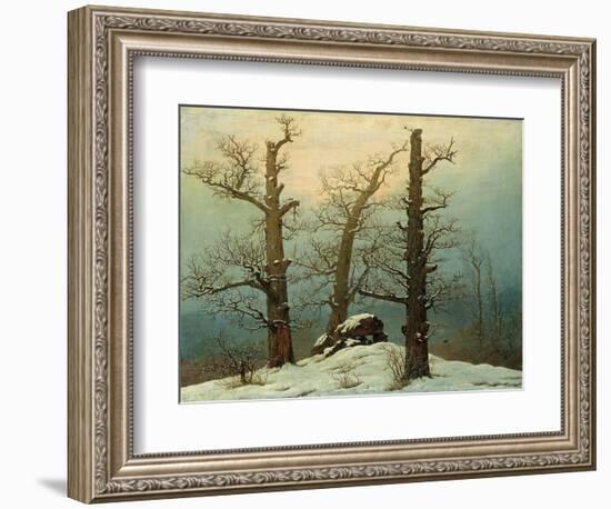 Cairn in Snow, 1807-Caspar David Friedrich-Framed Giclee Print