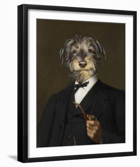 Cairn Terrier With A Pipe-Thierry Poncelet-Framed Premium Giclee Print