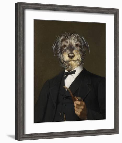 Cairn Terrier With A Pipe-Thierry Poncelet-Framed Premium Giclee Print