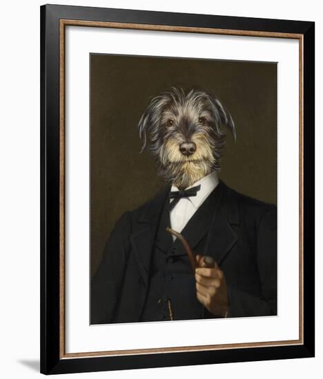 Cairn Terrier With A Pipe-Thierry Poncelet-Framed Premium Giclee Print