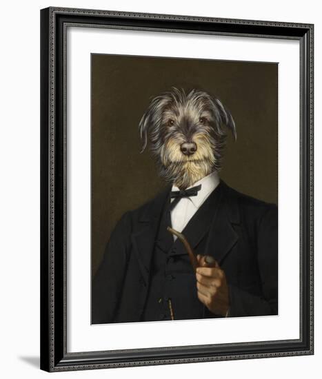 Cairn Terrier With A Pipe-Thierry Poncelet-Framed Premium Giclee Print