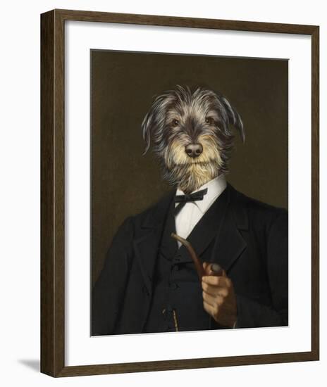 Cairn Terrier With A Pipe-Thierry Poncelet-Framed Premium Giclee Print